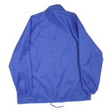 SPORTSMASTER Mens Blue Coach Jacket L Polyester Blend Plain Buttoned