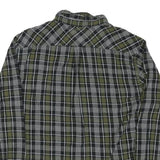 LEVI'S Mens Green & Black Check Shirt L Cotton Blend Casual Long Sleeve