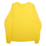 NIKE Mens Yellow Waco Graphic T-Shirt XL Long Sleeve Crew Neck Cotton Comfort