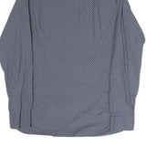 TED BAKER Mens Blue Pattern Cotton Shirt M Long Sleeve Classic Fit Elegant