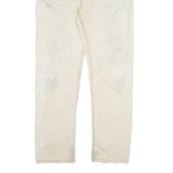 CARHARTT Mens Jeans Beige Regular Straight Denim W36 L34 Casual Workwear Durable