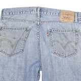 LEVI'S Mens Denim Blue Casual Straight Fit Shorts 2XL W36 Comfortable Cotton