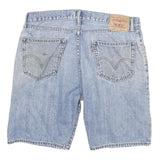 LEVI'S Mens Denim Blue Casual Straight Fit Shorts 2XL W36 Comfortable Cotton