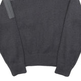 PROTECTAS Mens Black Patterned Jumper Crew Neck Basic Knit XS Patchwork Workwear
