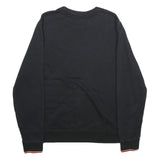 FILA Mens Black Cotton Blend Crew Neck XL Logo Sweatshirt Casual Pullover