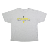 CHAMPION Mens Grey Franklin College Baseball Graphic T-Shirt 2XL Short Sleeve