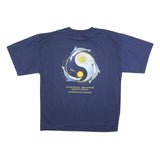 Mens Navy Blue Graphic T-Shirt XL Short Sleeve Crew Neck Preserve Our Oceans