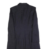 LORO PIANA Womens Navy Blue Jacket S Synthetic Button Woolblend Classic Formal