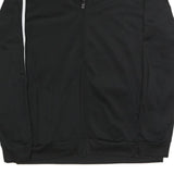 ADIDAS Mens Black White Classic Jacket XL Polyester Blend Zip Sportswear