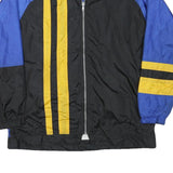 MAX ACTIVE Mens Black & Blue Zip Jacket XL Polyester Blend Colourblock Casual