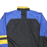 MAX ACTIVE Mens Black & Blue Zip Jacket XL Polyester Blend Colourblock Casual