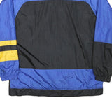 MAX ACTIVE Mens Black & Blue Zip Jacket XL Polyester Blend Colourblock Casual