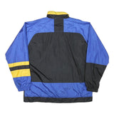 MAX ACTIVE Mens Black & Blue Zip Jacket XL Polyester Blend Colourblock Casual