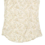 SISSEL EDELBO Womens Cream Floral Printed Silk Sleeveless Scoop Neck Top S