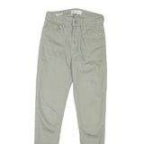 CALVIN KLEIN JEANS Womens Light Green Regular Skinny Denim Cotton Blend W26 L27