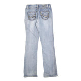 CARELLI Womens Jeans Blue Cotton Blend Regular Straight Light W26 L31 Stylish