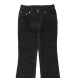 LEVI'S Womens Black Cotton Blend Regular Flared Trousers W30 L32 Classic Fit