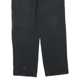 DICKIES Mens Regular Fit Black Denim Jeans W40 L30 Workwear Zip Closure