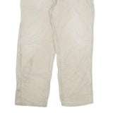 CARHARTT Mens Regular Fit Beige Cotton Blend Zip Trousers W38 L32 Workwear