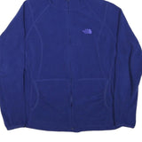 THE NORTH FACE Womens Blue Hoodie XS Full Zip Lightweight Outdoor