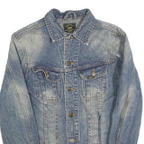 LEE Mens Blue Denim Cotton Button Jacket M Classic Fit Casual Outerwear