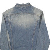 LEE Mens Blue Denim Cotton Button Jacket M Classic Fit Casual Outerwear