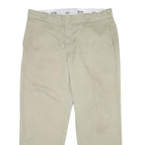 DICKIES Mens Cotton Beige Regular Fit Straight Leg Trousers W38 L29 Workwear
