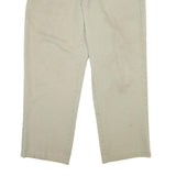 DICKIES Mens Cotton Beige Regular Fit Straight Leg Trousers W38 L29 Workwear