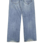 G-STAR Womens Blue Regular Straight Denim Light W30 L30 Embroidered Logo Zip