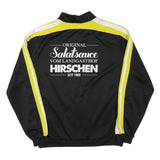 GEMS Mens Black & Yellow Half Zip Sweatshirt M Salatsauce Hirschen Graphic Print
