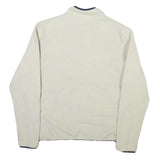 BLUE Womens White Plain Pullover Roll Neck Basic Knit M Polyester Blend Jumper