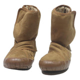 Womens Soft Brown Synthetic Ankle Boots UK 5 Comfortable Footwear Stylish