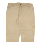 DICKIES Mens Jeans Beige Regular Straight Denim W40 L32 Workwear Zip Closure