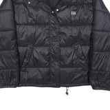 FILA Womens Black Jacket L Polyester Blend Quilted Puffer Zip Closure Casual
