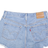 LEVI'S Womens Denim Blue Shorts M W29 Distressed Casual