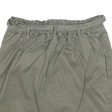 REITMANS Womens Green Cotton Blend Wrap Skirt Short Button Detail Size M