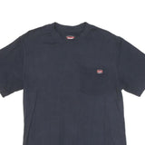 WRANGLER Mens Black Pocket T-Shirt M Short Sleeve Crew Neck Cotton Blend Classic