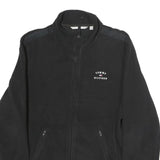 TOMMY HILFIGER Mens Black Zip Jacket L Polyester Plain Casual Lightweight