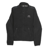 TOMMY HILFIGER Mens Black Zip Jacket L Polyester Plain Casual Lightweight