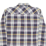 TOMMY HILFIGER Mens Blue Beige Check Shirt XL Classic Button-Down Long Sleeve