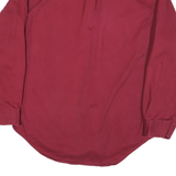 HUNT CLUB Mens Red Long Sleeve Shirt L Cotton Blend Classic Fit Button Closure