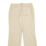 CHADWICKS Womens Cotton Beige Regular Trousers W32 L33 Cargo Pocket Zip Closure