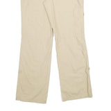 CHADWICKS Womens Cotton Beige Regular Trousers W32 L33 Cargo Pocket Zip Closure