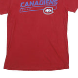 FANATICS Mens Red Canadiens Hockey Graphic T-Shirt M Short Sleeve Crew Neck NHL