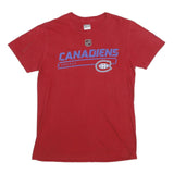 FANATICS Mens Red Canadiens Hockey Graphic T-Shirt M Short Sleeve Crew Neck NHL