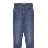 LEVI'S Womens Mile High Super Skinny Jeans Blue Denim Regular Fit W25 L30