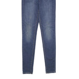 LEVI'S Womens Mile High Super Skinny Jeans Blue Denim Regular Fit W25 L30