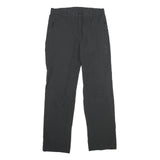 TREVOLUTION Womens Black Polyester Blend Regular Leg Trousers W32 L31 Zip