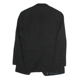 CALVIN KLEIN Mens Black Classic Jacket L Cotton Button Plain Formal Blazer