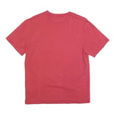 LEVI'S Mens Red Cotton Blend T-Shirt S Short Sleeve Crew Neck Logo Print